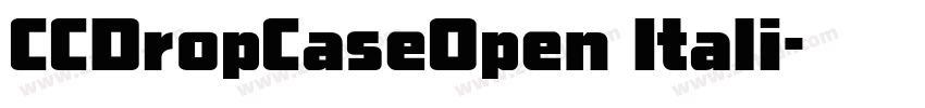 CCDropCaseOpen Itali字体转换